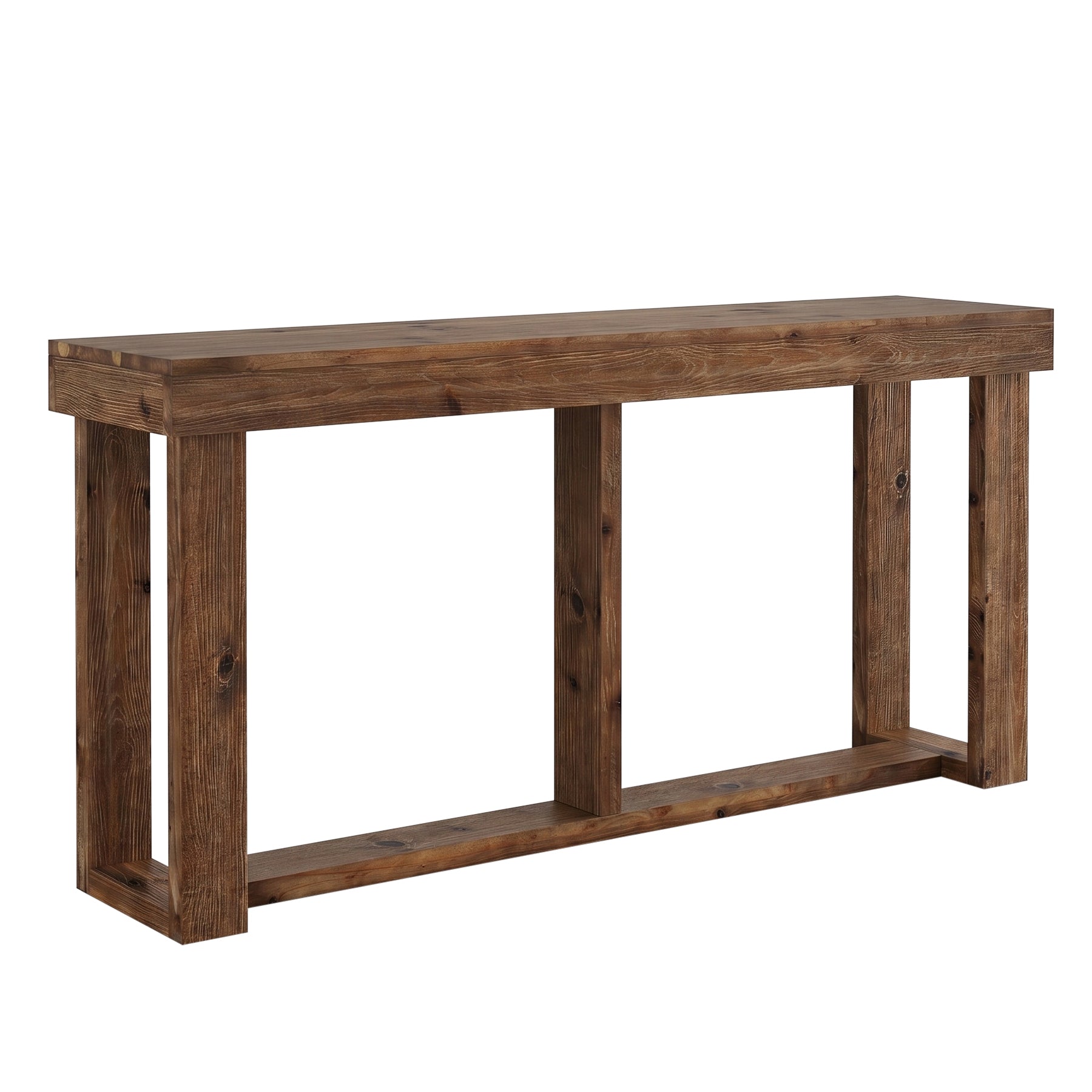 Tribesigns Massivholz Konsolentisch 160 cm, schmaler Flurtisch im Landhausstil für Eingangsbereich & Wohnzimmer