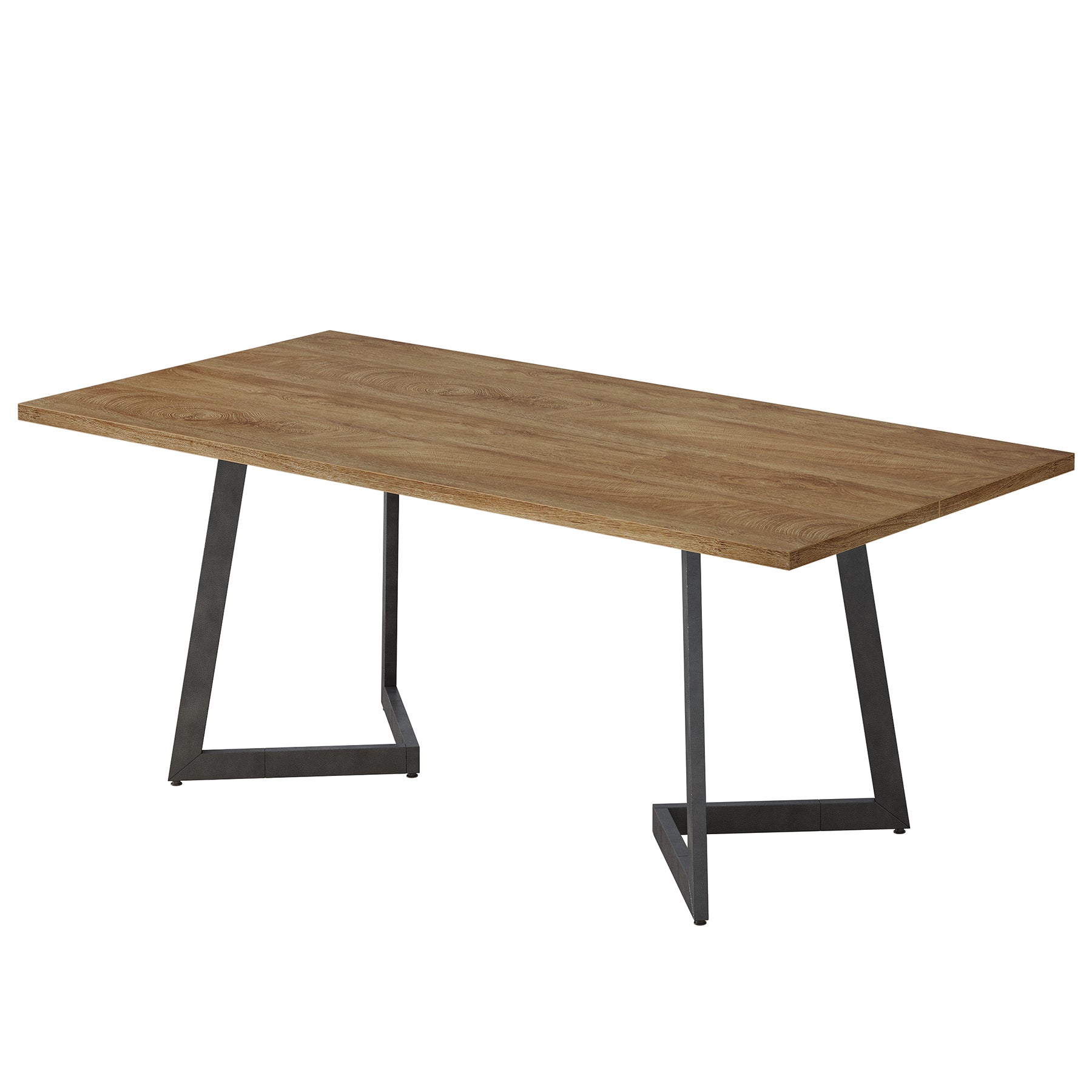 Tribesigns Schreibtisch 158 cm, Industrial Computertisch mit V-förmigem Metallgestell