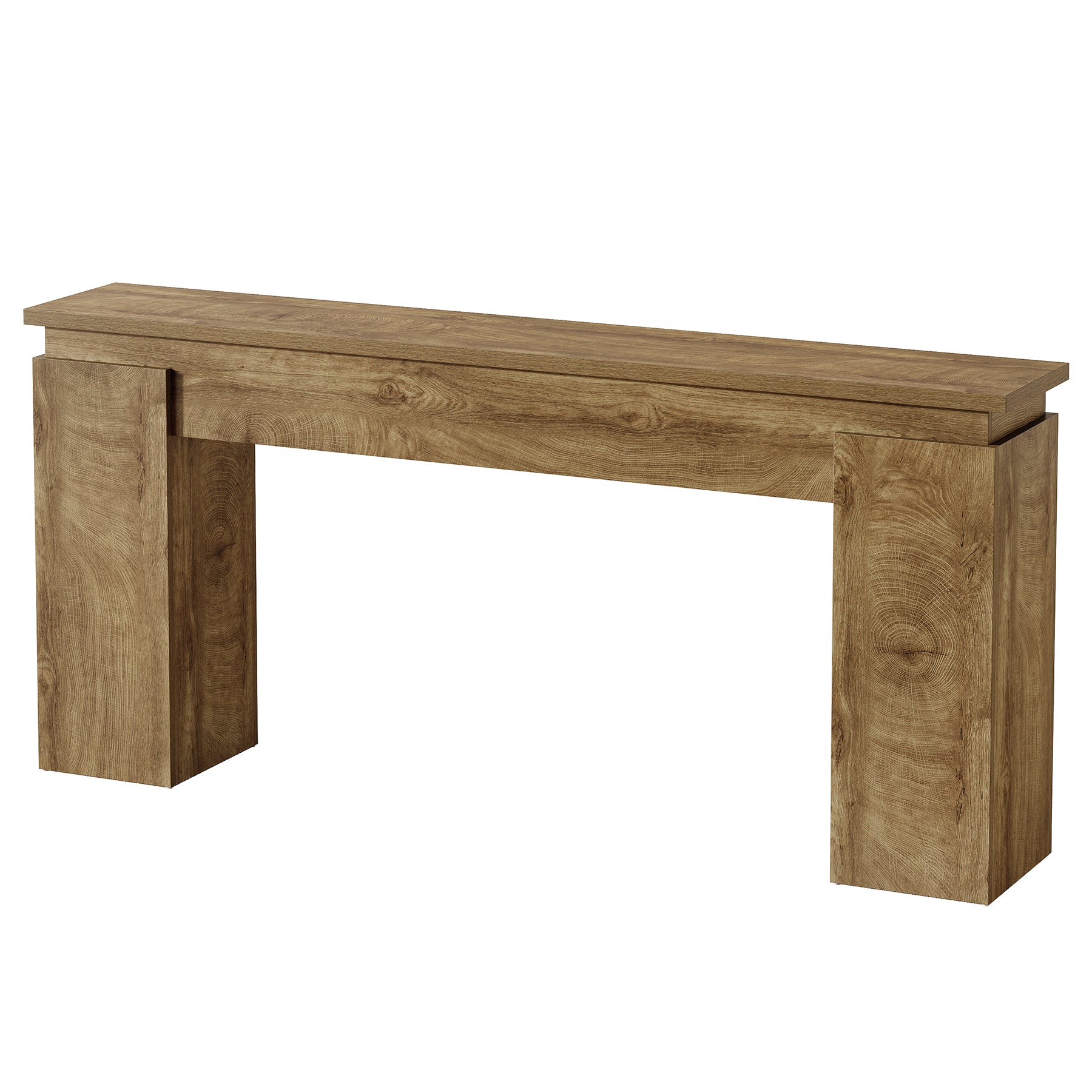 Tribesigns Konsolentisch 160 cm schmal, Flurtisch im Landhausstil hinter Sofa mit Ablage