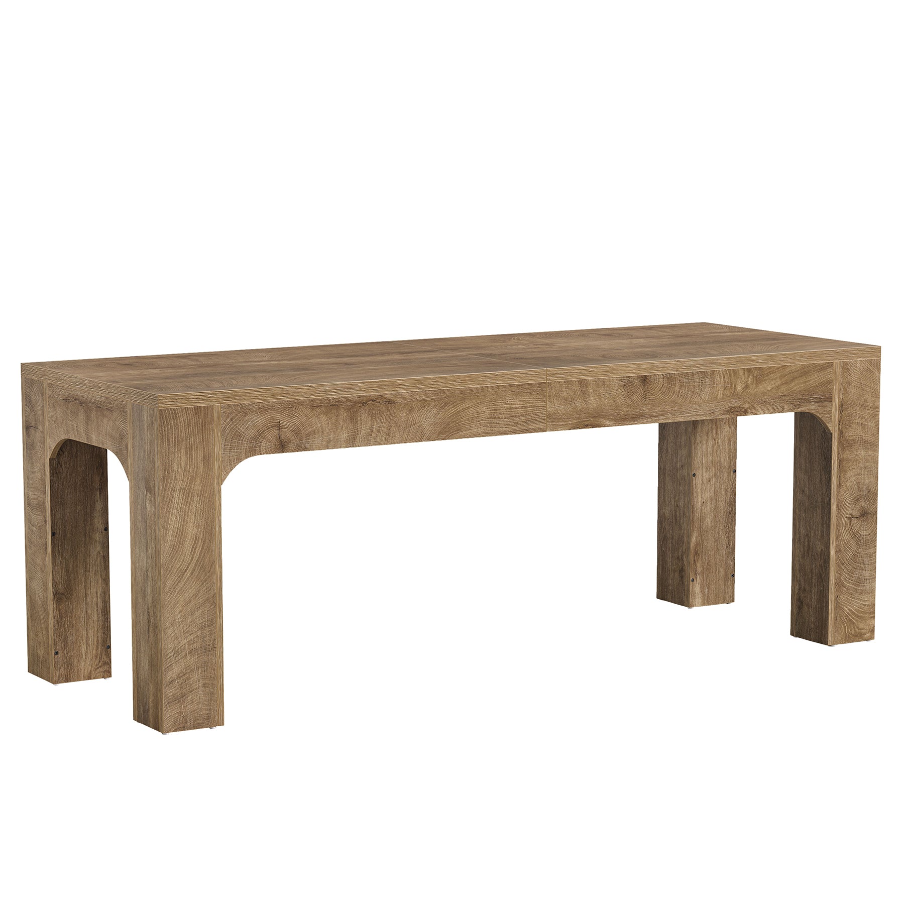 Esstisch 180 cm für 4–6 Personen, Rechteckiger Esszimmertisch im Landhausstil mit Stabilen Beinen