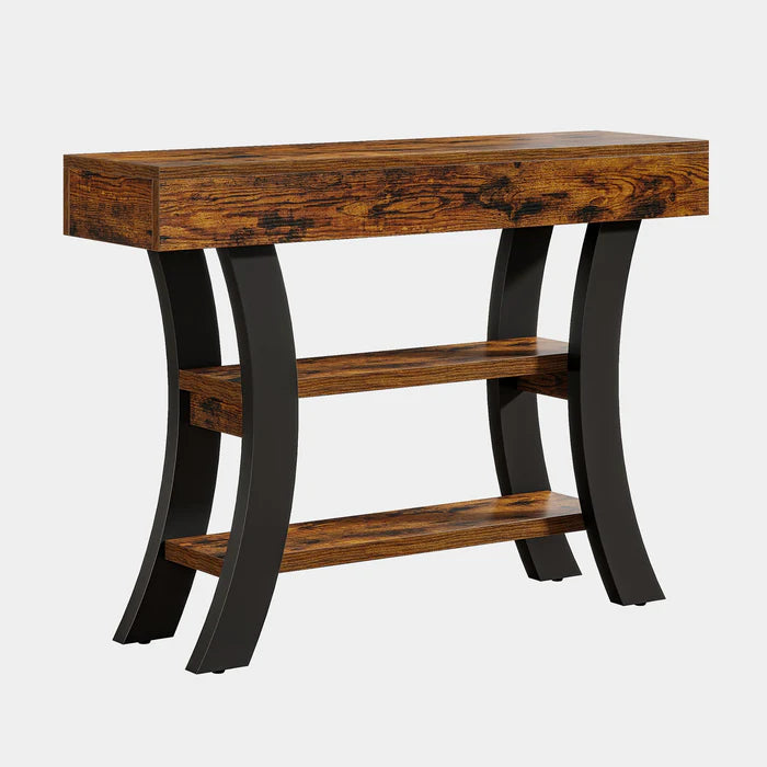105 cm Konsolentisch, Sofa-Eingangstisch mit Ablagefächern