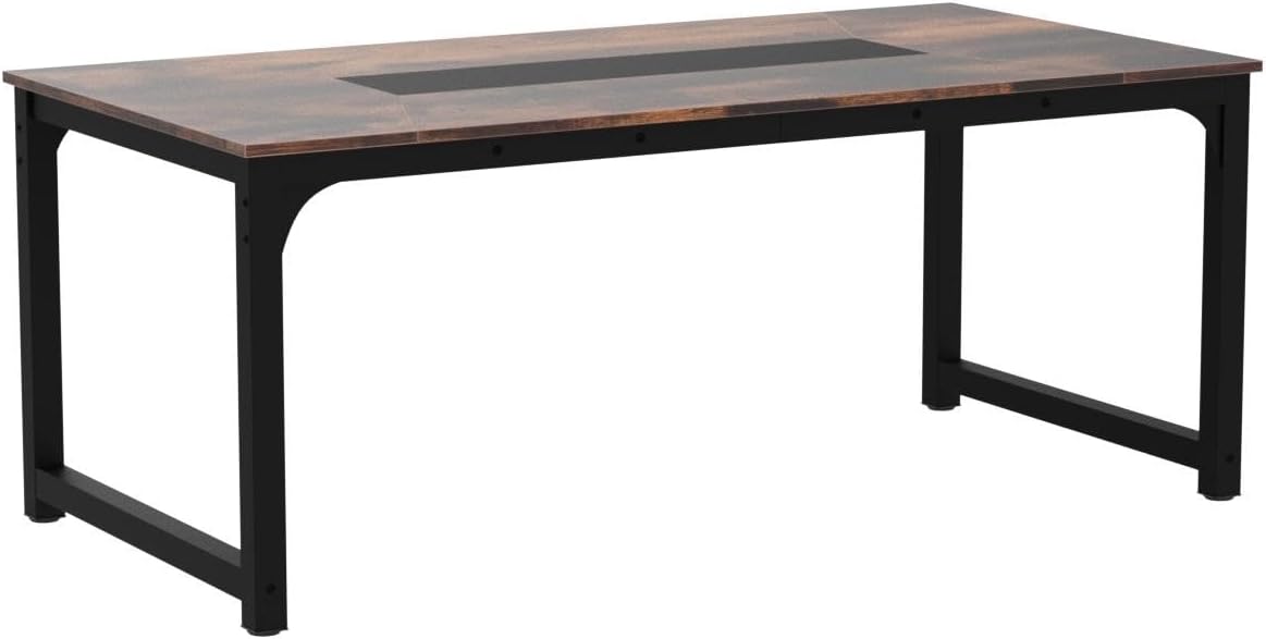71" x 35.4" Industrieller Küchentisch für 6-8 Sitzer