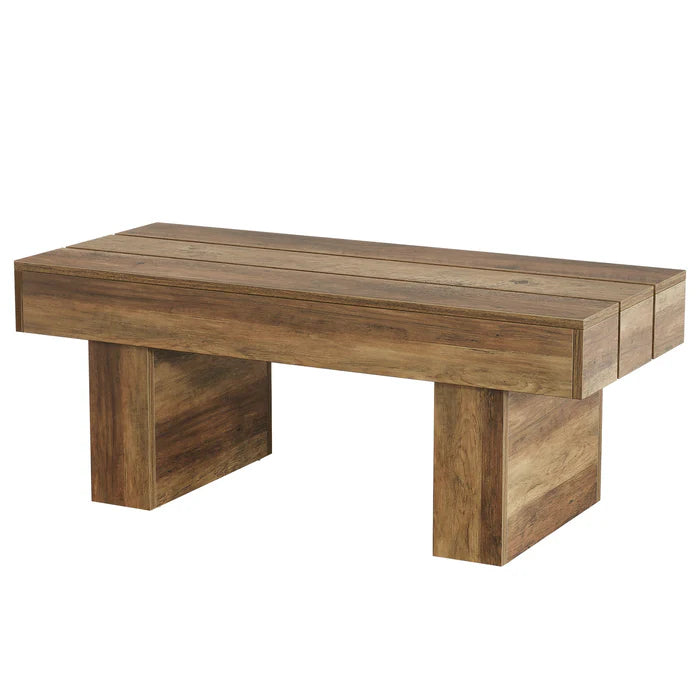120 cm Bauernhaus-Couchtisch mit Snacktisch-Funktion