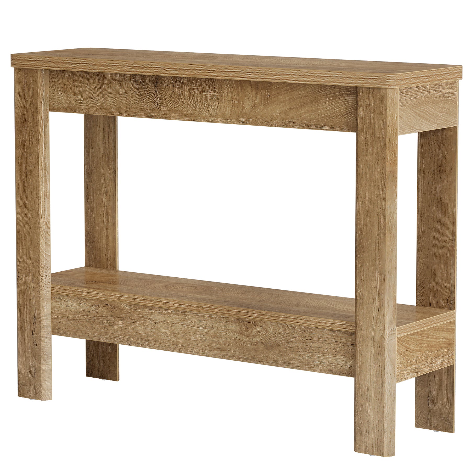 Tribesigns Konsolentisch 105 cm, Schmaler Flurtisch im Landhausstil mit 2 Ablagen
