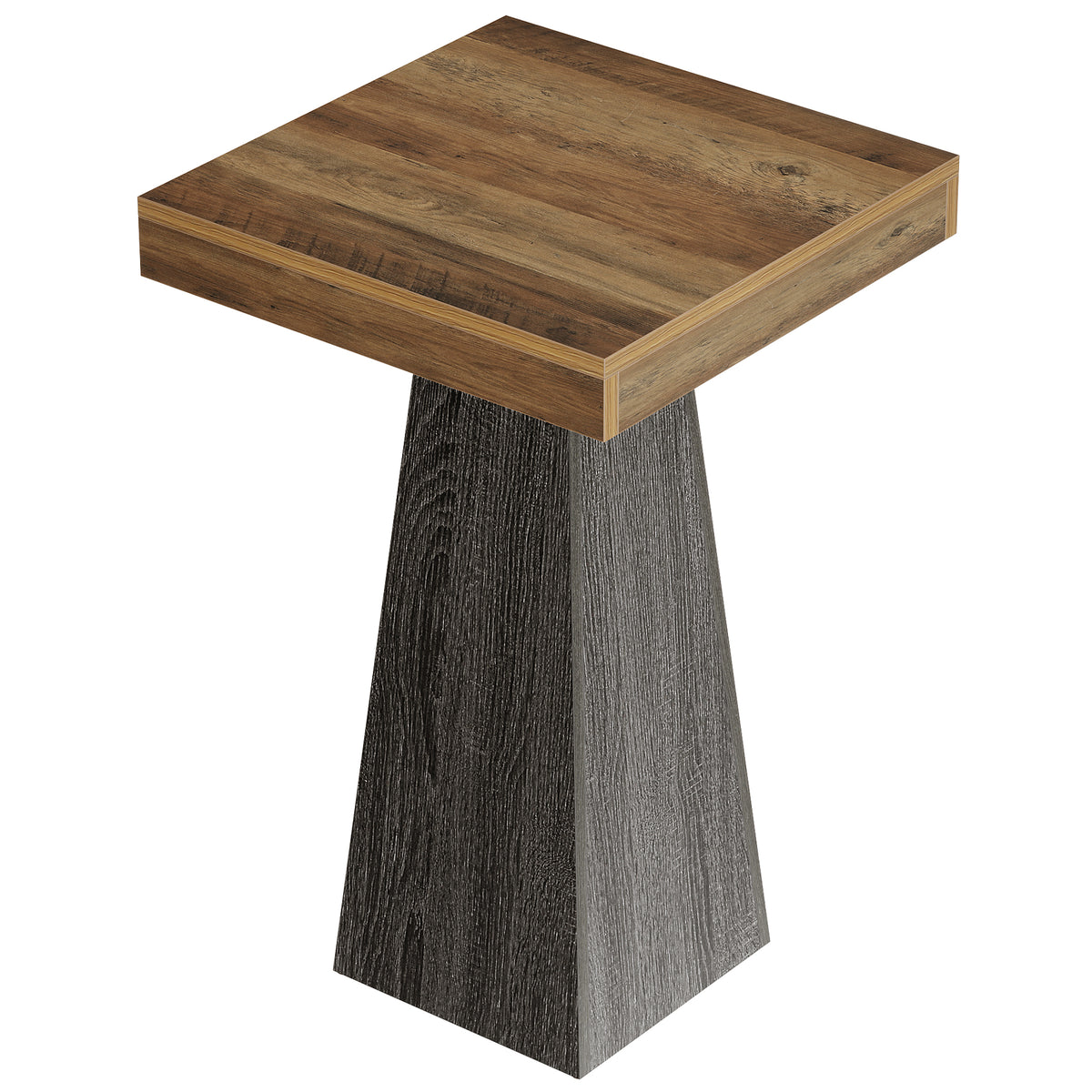 Tribesigns Bartisch 102 cm hoch, Quadratischer Stehtisch für kleine Räume mit stabilem Standfuß