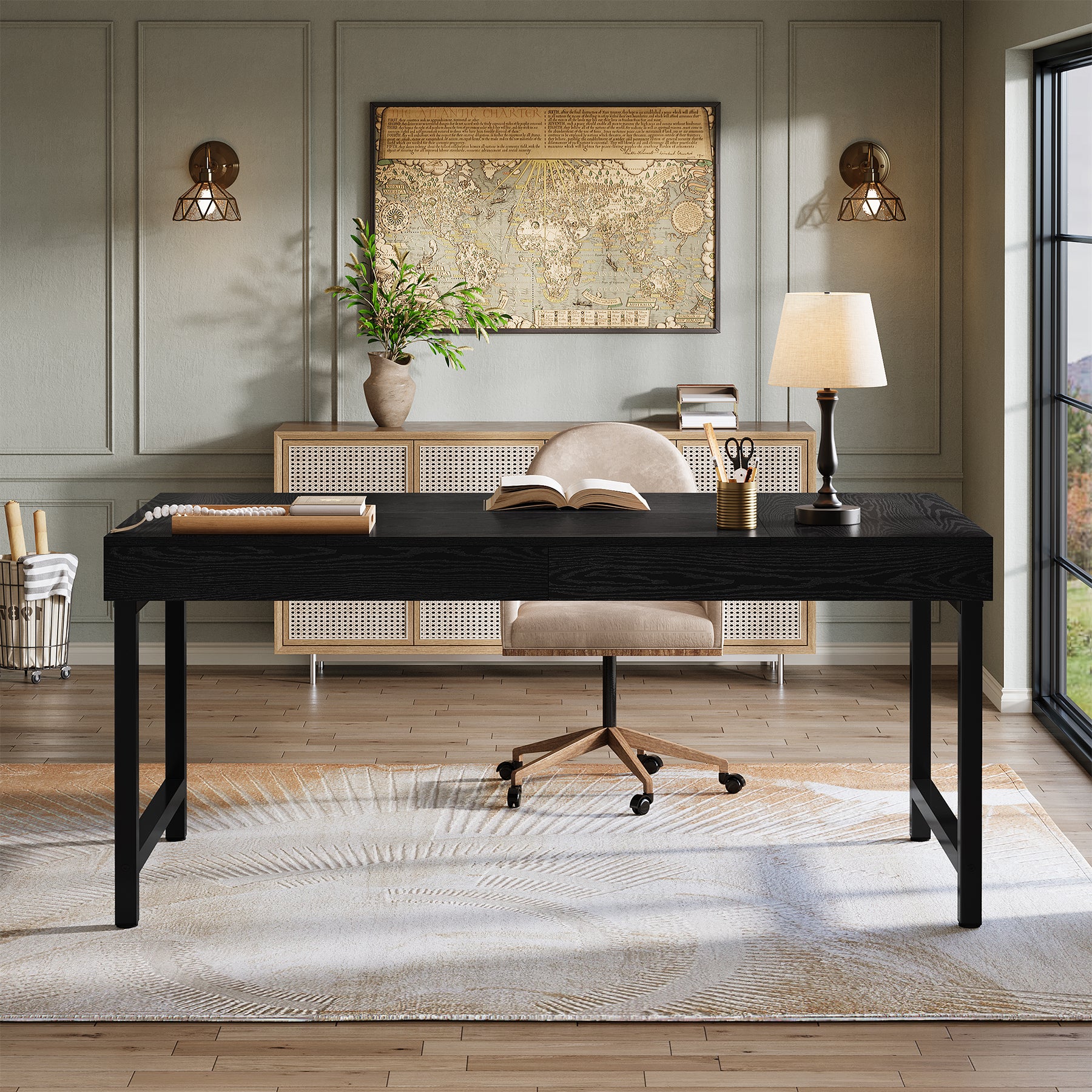 140 cm Bürotisch, einfacher Computertisch für das Home Office