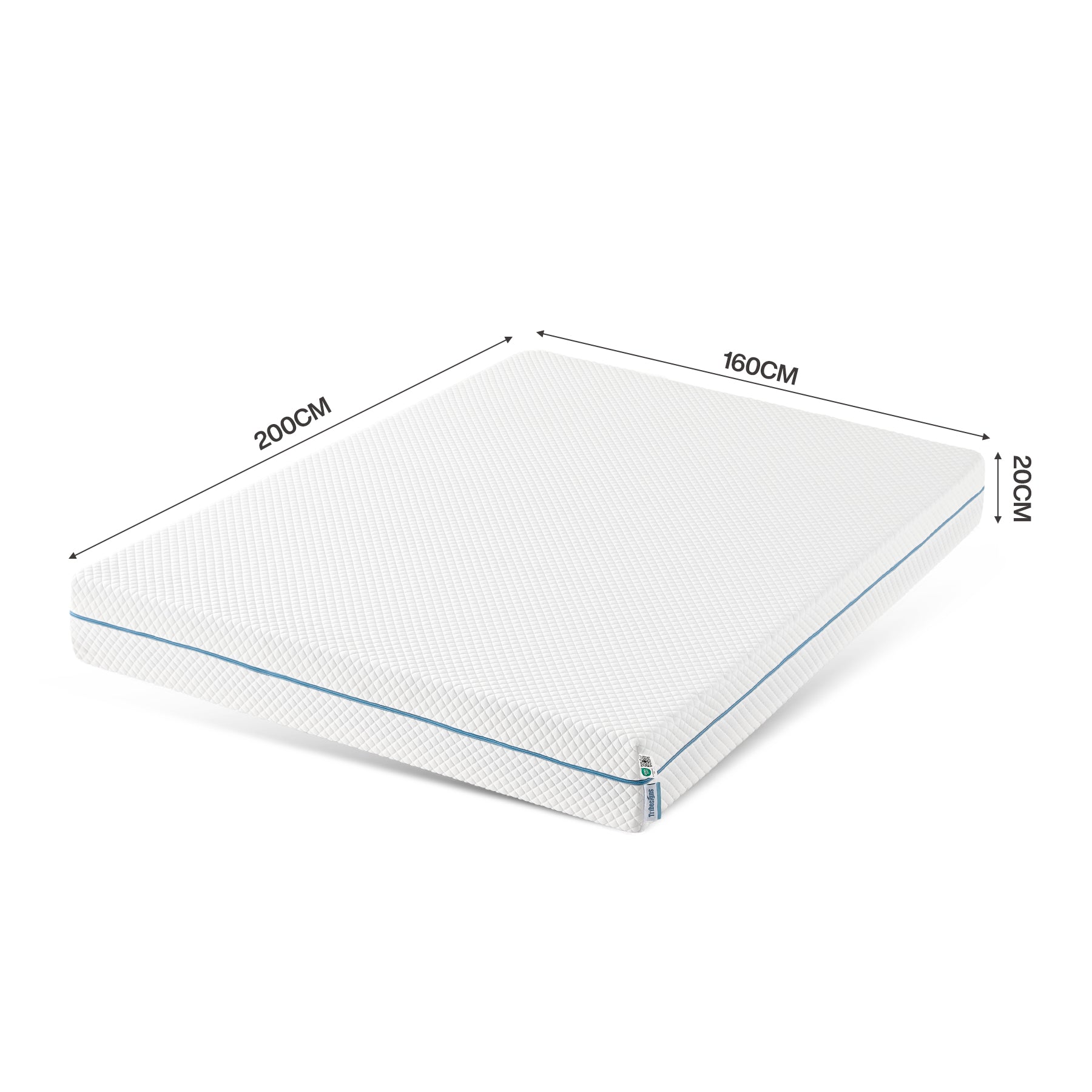 90 x 200 cm Matratze - 7-Zonen H3 Kaltschaum mit waschbarem Bezug