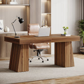 55" Executive Desk, Modern Wood Computer Desk Workstation Desk Tribesigns 3