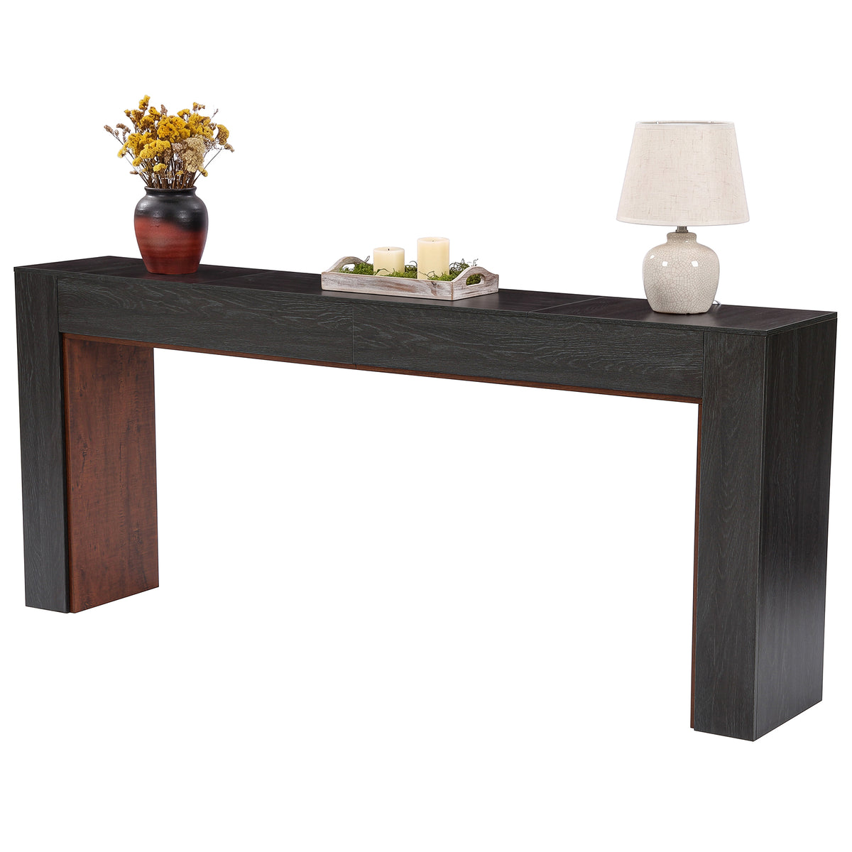 Tribesigns Extra Langer Konsolentisch 200 cm, schmaler Flurtisch mit Kippsicherung