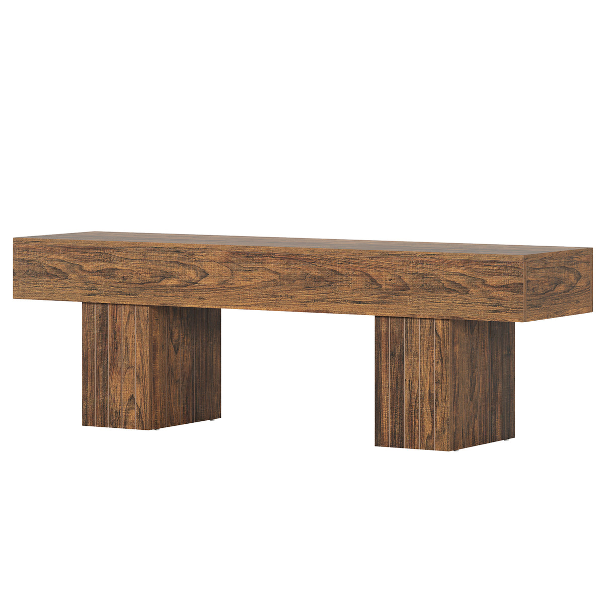Tribesigns Holz Sitzbank 140 cm, rustikale Esszimmerbank im Landhausstil