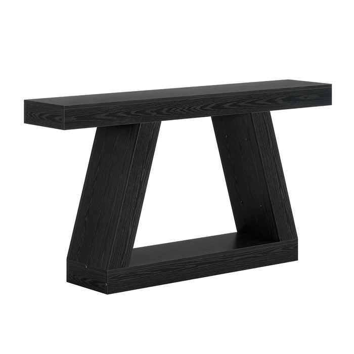 Konsolentisch im Landhausstil, 140cm Sofatisch mit Stauraum