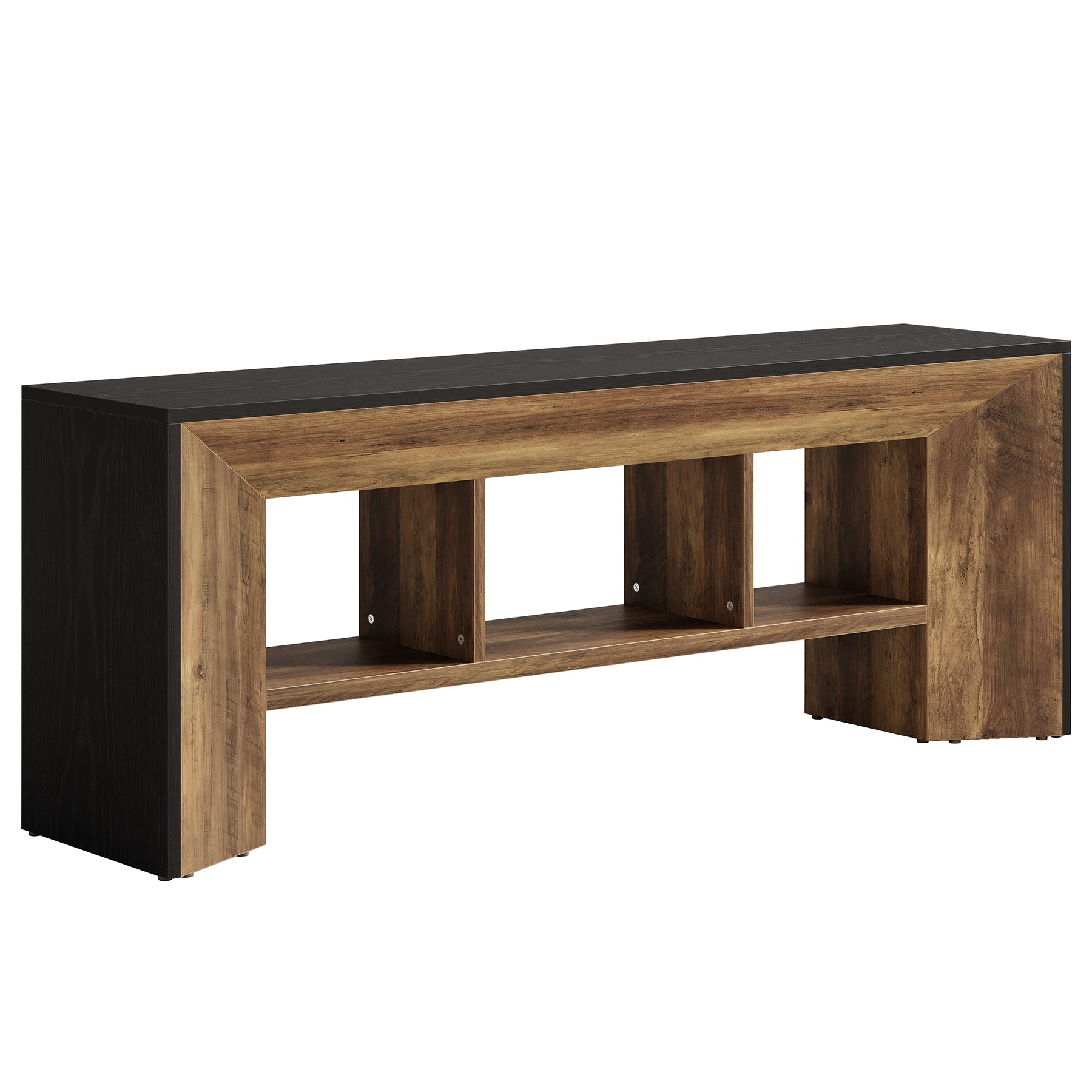Tribesigns TV-Lowboard für bis zu 70 Zoll Fernseher, 160 cm Entertainment Center mit 3 Fächern