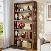 6-stöckiges Bücherregal, 179 cm Bücherregal aus Holz 3