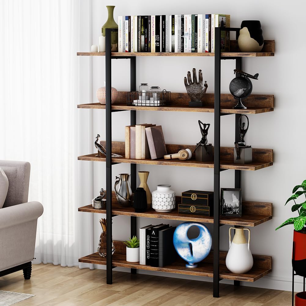 5-stöckiges Bücherregal - Stilvolles und funktionelles Regal