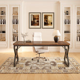 63" Executive Desk, Large Computer Desk for Home Office Tribesigns 3