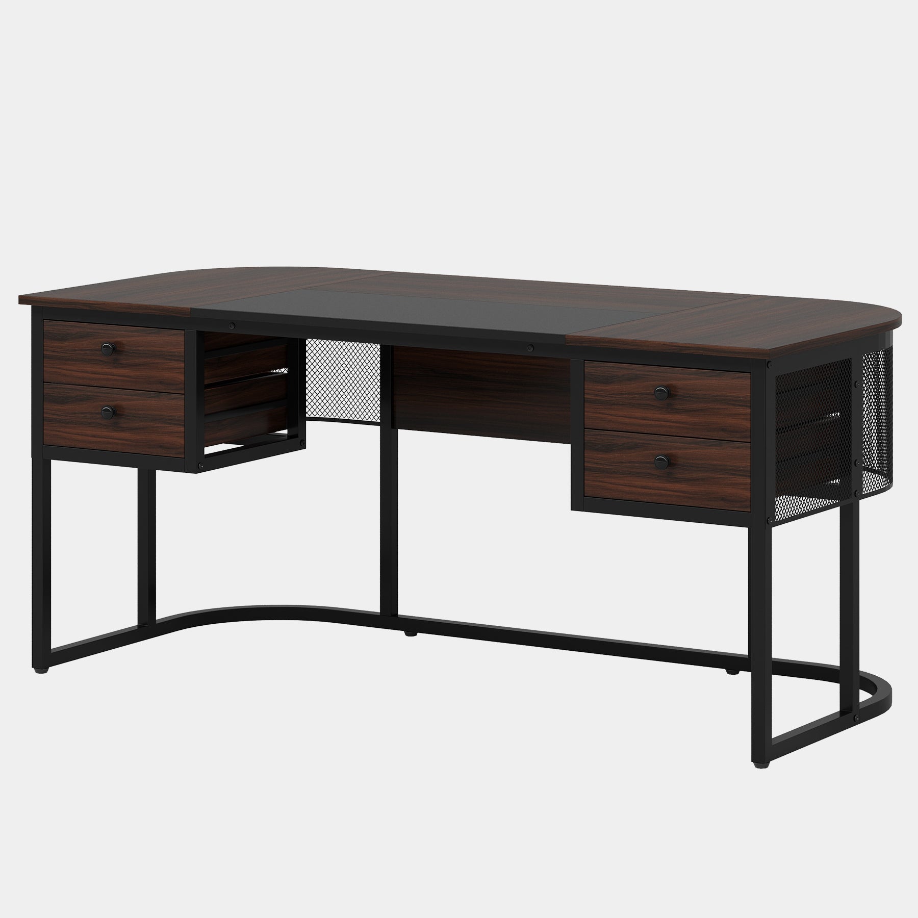 160cm Computertisch, Chefschreibtisch mit 4 Schubladen