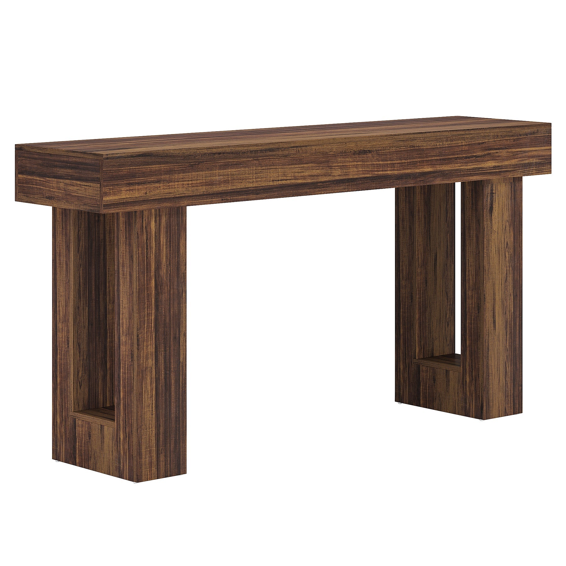 160cm Konsolentisch, Bauernhaus-Sofatisch aus Holz, Eingangstisch