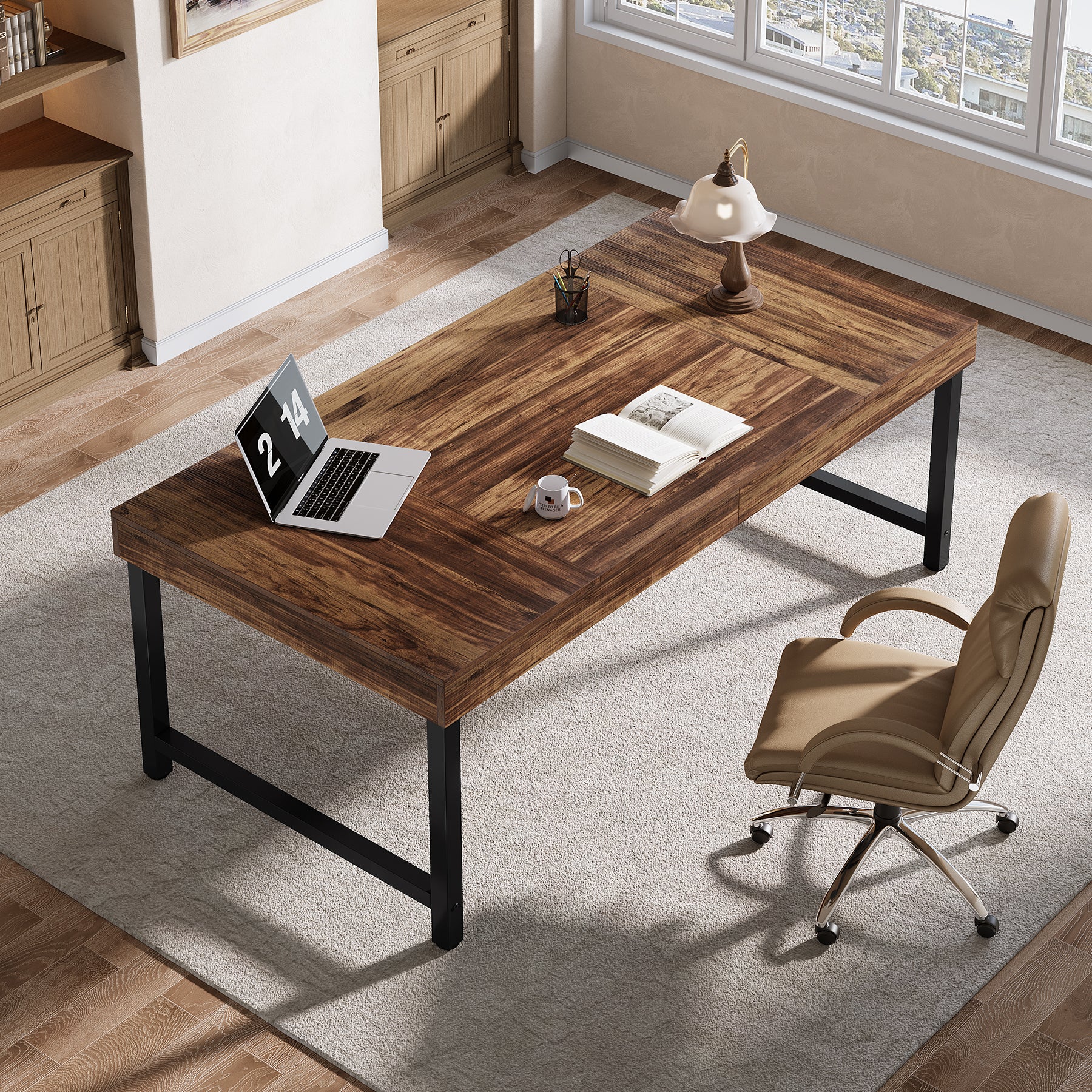 140 cm Bürotisch, einfacher Computertisch für das Home Office