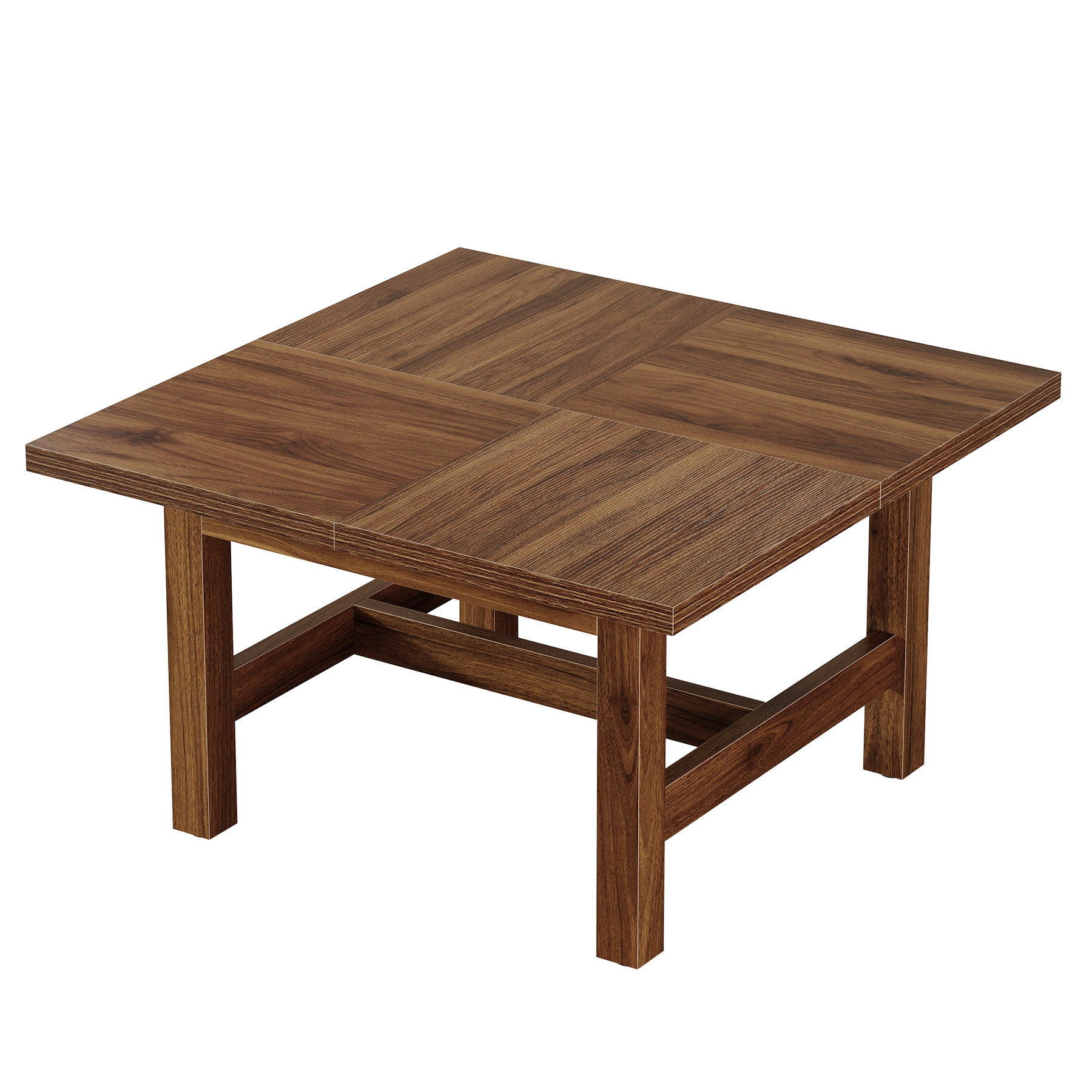 Tribesigns Quadratischer Couchtisch 79 cm, Wohnzimmertisch mit stabilen Beinen & großer Tischplatte