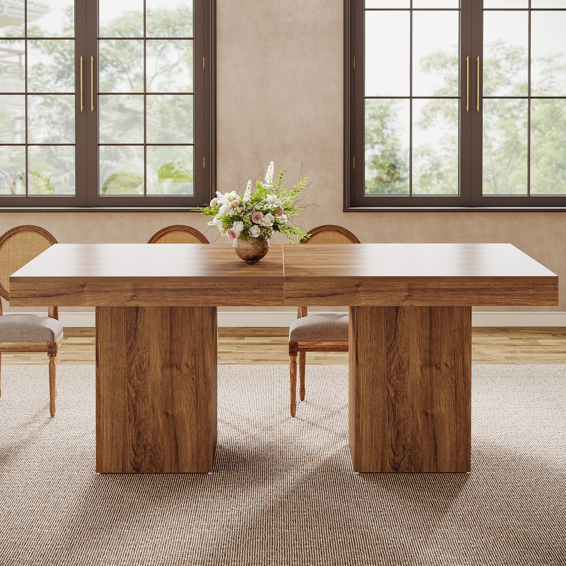 100 cm hoher Esstisch - Quadratischer Küchentisch für 4 Personen mit dicker Platte