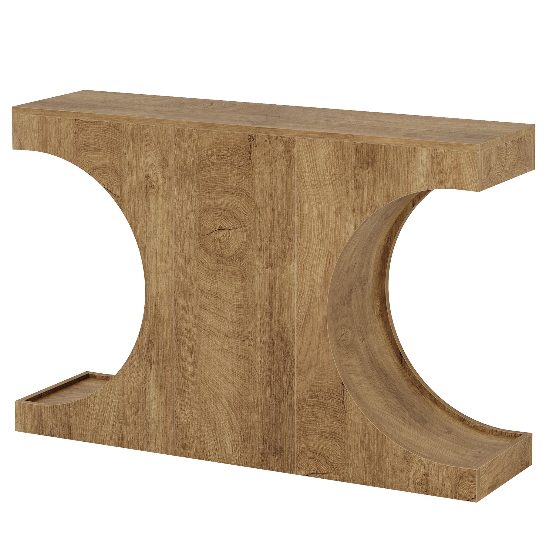 Tribesigns Schmaler Konsolentisch 105 cm im Landhausstil, Flurtisch mit C-Gestell, Sofatisch für Flur und Wohnzimmer