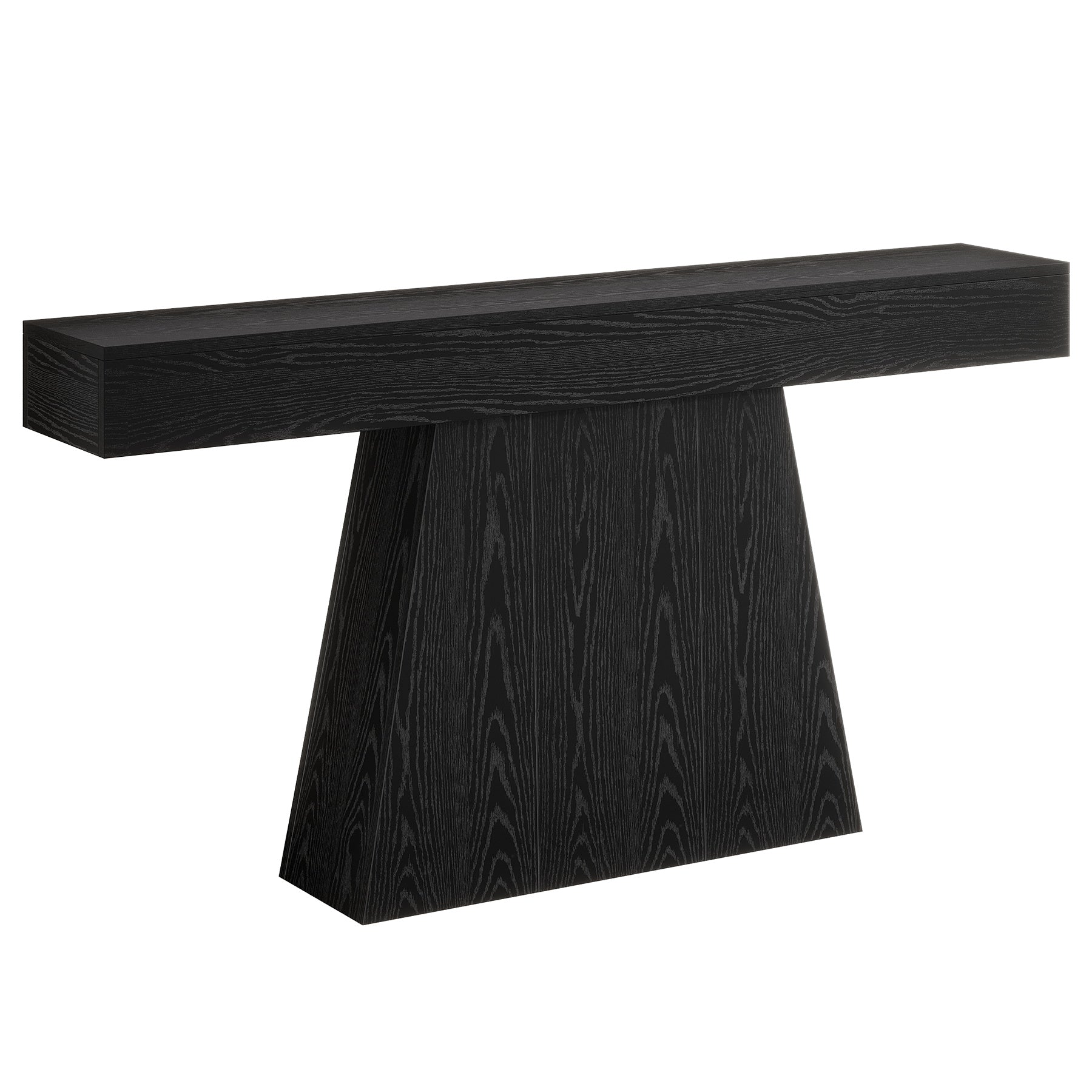 Tribesigns Konsolentisch 160 cm, Schmaler Flurtisch im Farmhouse Stil mit trapezförmigem Gestell