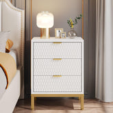 moderner Nachttisch 65.5cm hoher Nachttisch mit 3 Schubladen 3
