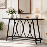 Tribesigns 160 cm Konsolentisch im modernen Landhausstil, schmaler Flurtisch mit Metallgestell 3
