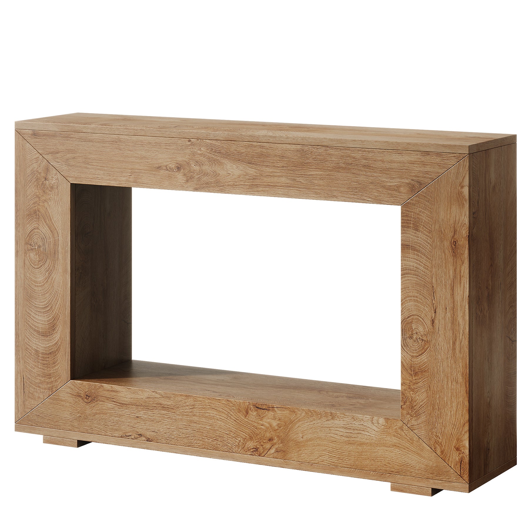 Konsolentisch im Landhausstil, 120 cm Sofatisch aus Holz für den Eingangsbereich mit Stauraum