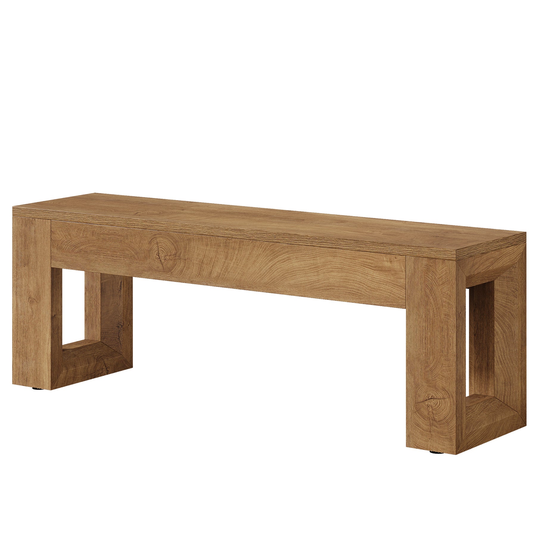 Tribesigns 120 cm Sitzbank im Landhausstil, Esszimmerbank & Schlafzimmerbank aus MDF