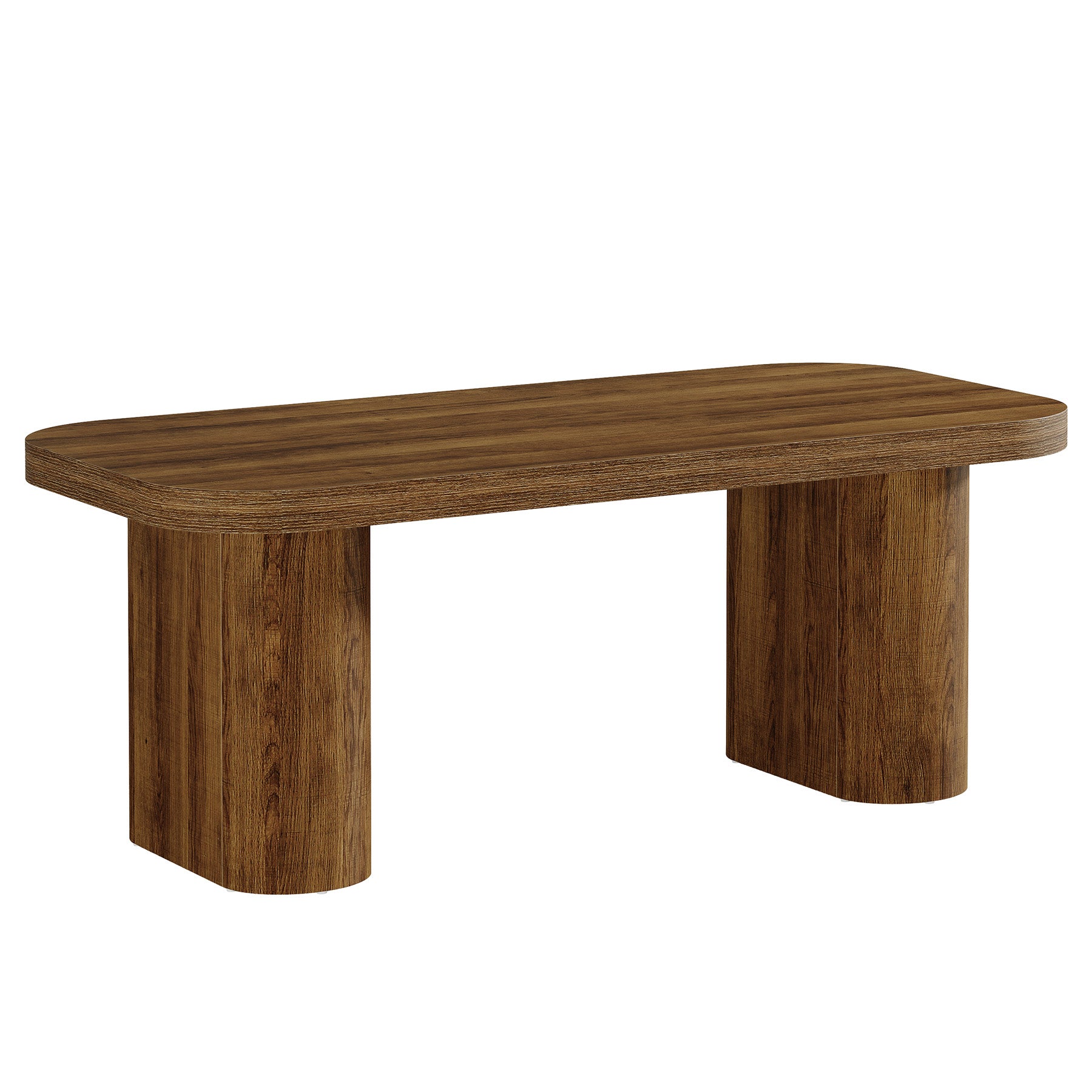 Tribesigns Moderner Couchtisch 120 cm, stabiler Wohnzimmertisch im Landhausstil