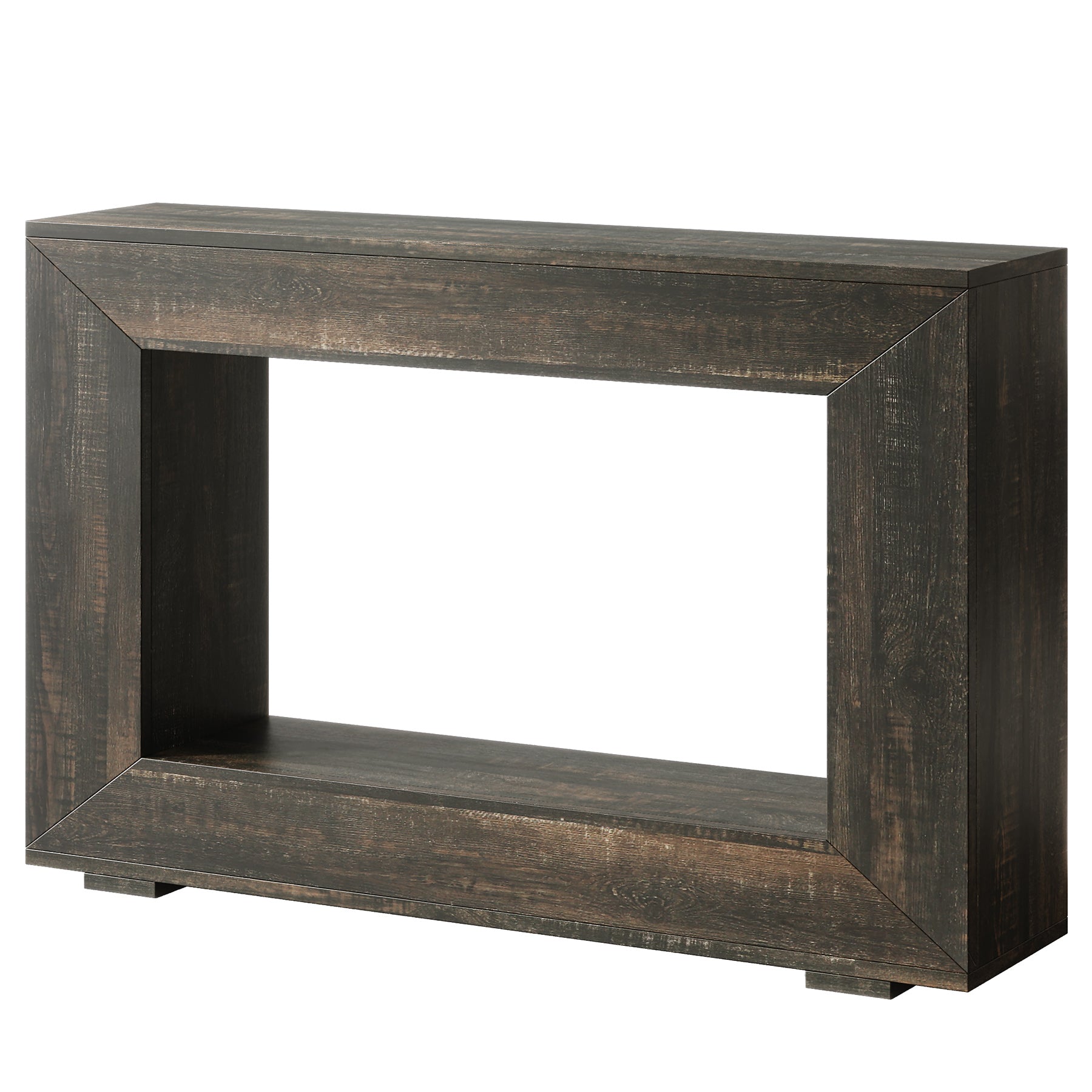 Konsolentisch im Landhausstil, 120 cm Sofatisch aus Holz für den Eingangsbereich mit Stauraum