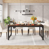 71" x 35.4" Industrieller Küchentisch für 6-8 Sitzer 3
