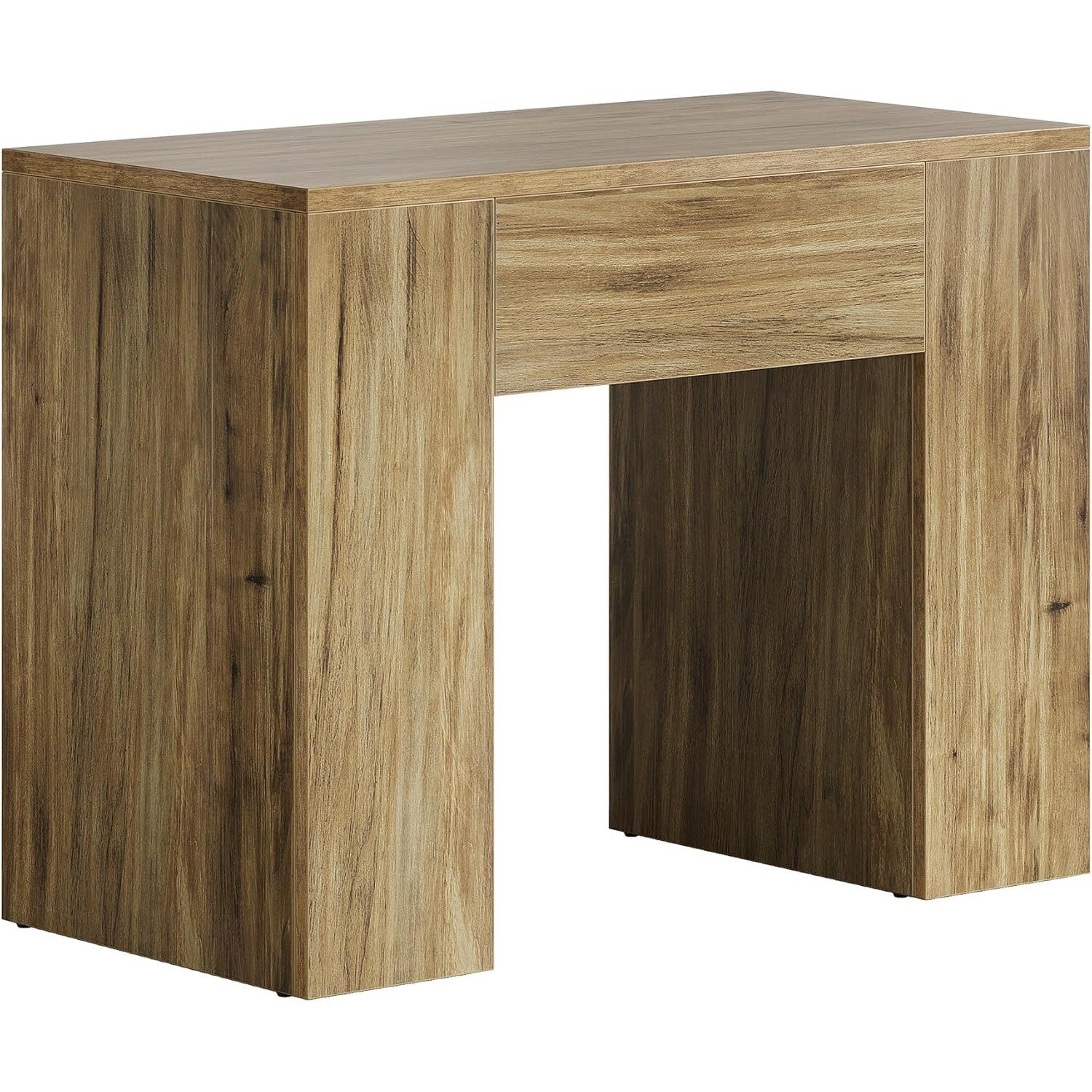 31,5" Moderner Beistelltisch, Bauernhaus-Sofa-Beistelltisch mit robustem Sockel