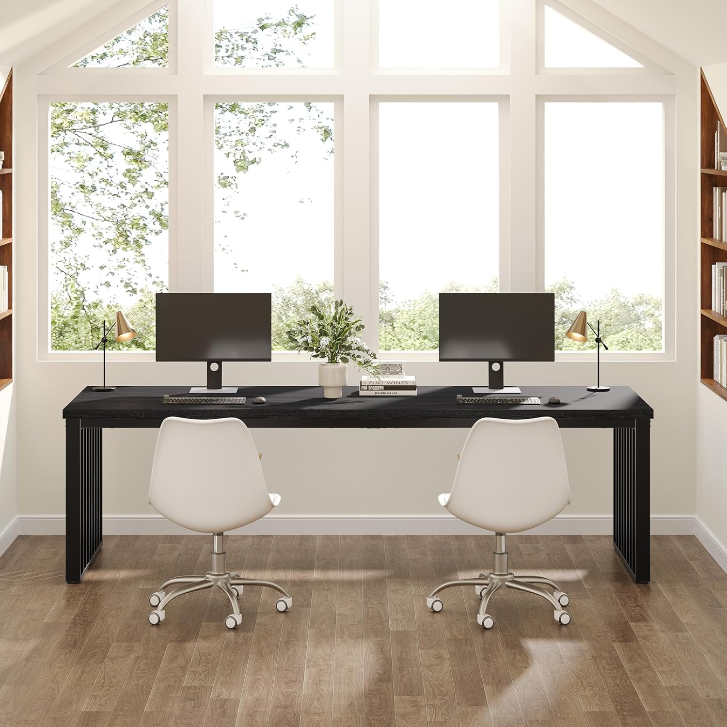 180cm Zwei-Personen-Schreibtisch, langer Executive-Schreibtisch, Doppel-Computertisch