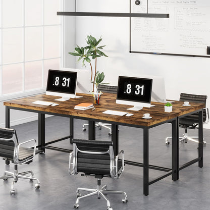 Doppelschreibtisch, Bürotisch für Arbeitszimmer, Schlafzimmer, Home Office