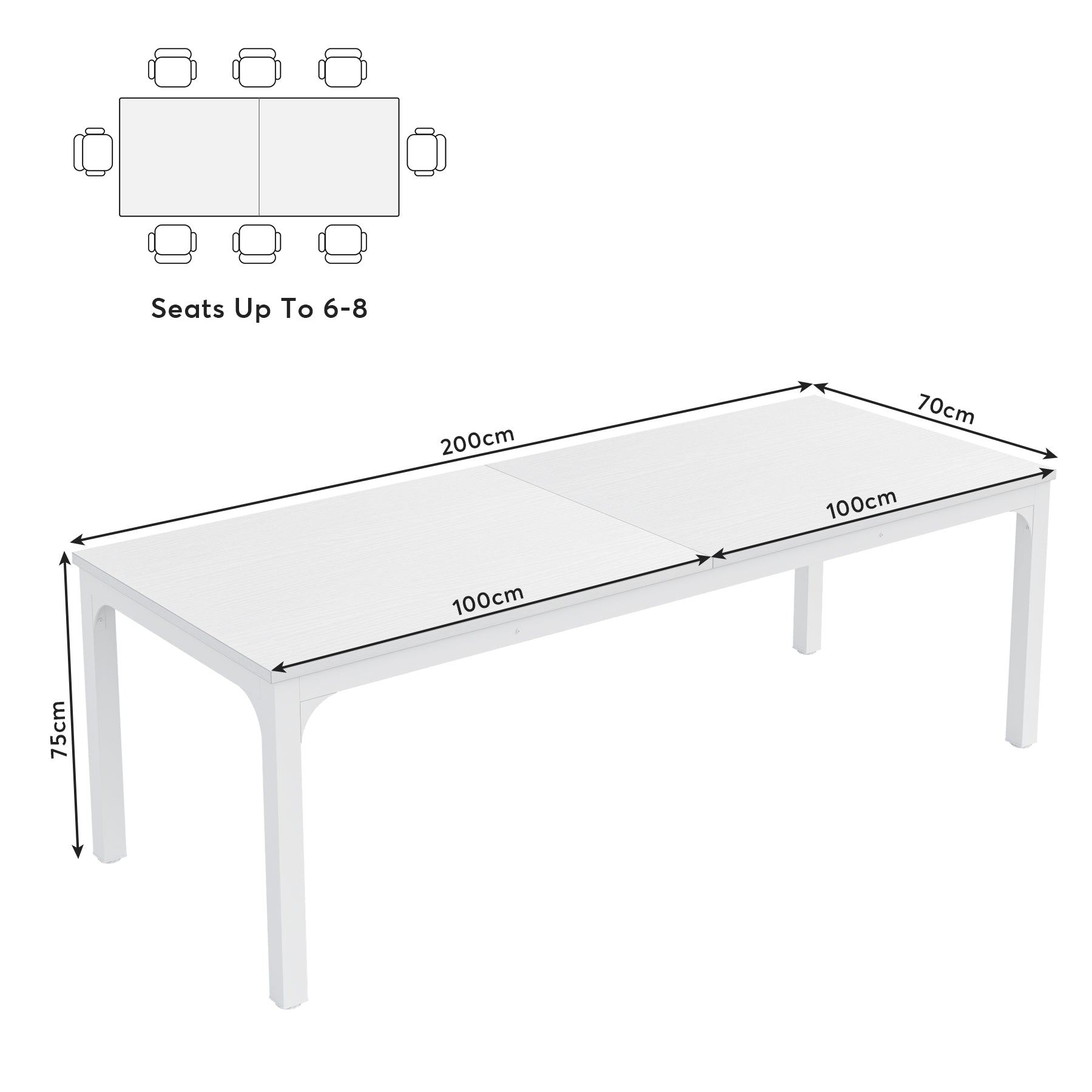 Schreibtisch - Doppelter Computer-Schreibtisch, Bürotisch