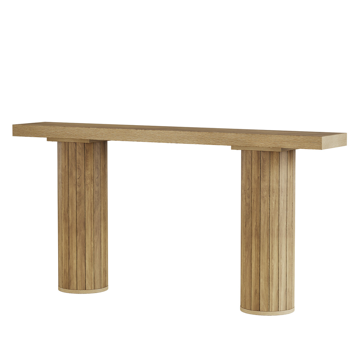 160 cm Landhaus Konsolentisch, Langlebiger Tisch für Flur und Wohnzimmer