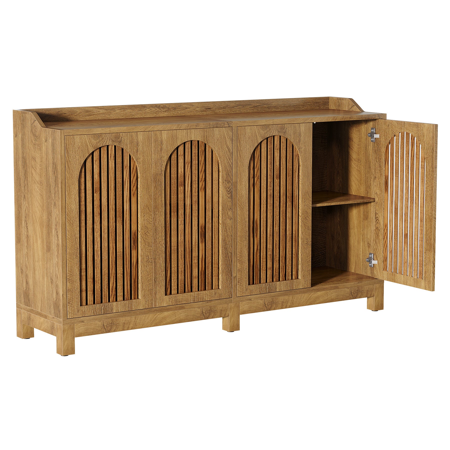 Tribesigns Sideboard 145 cm, Buffetschrank mit Türen & Verstellbaren Einlegeböden