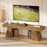 Tribesigns TV Lowboard 160 cm für Fernseher bis 75 Zoll, TV-Schrank mit geometrischem Sockel 3