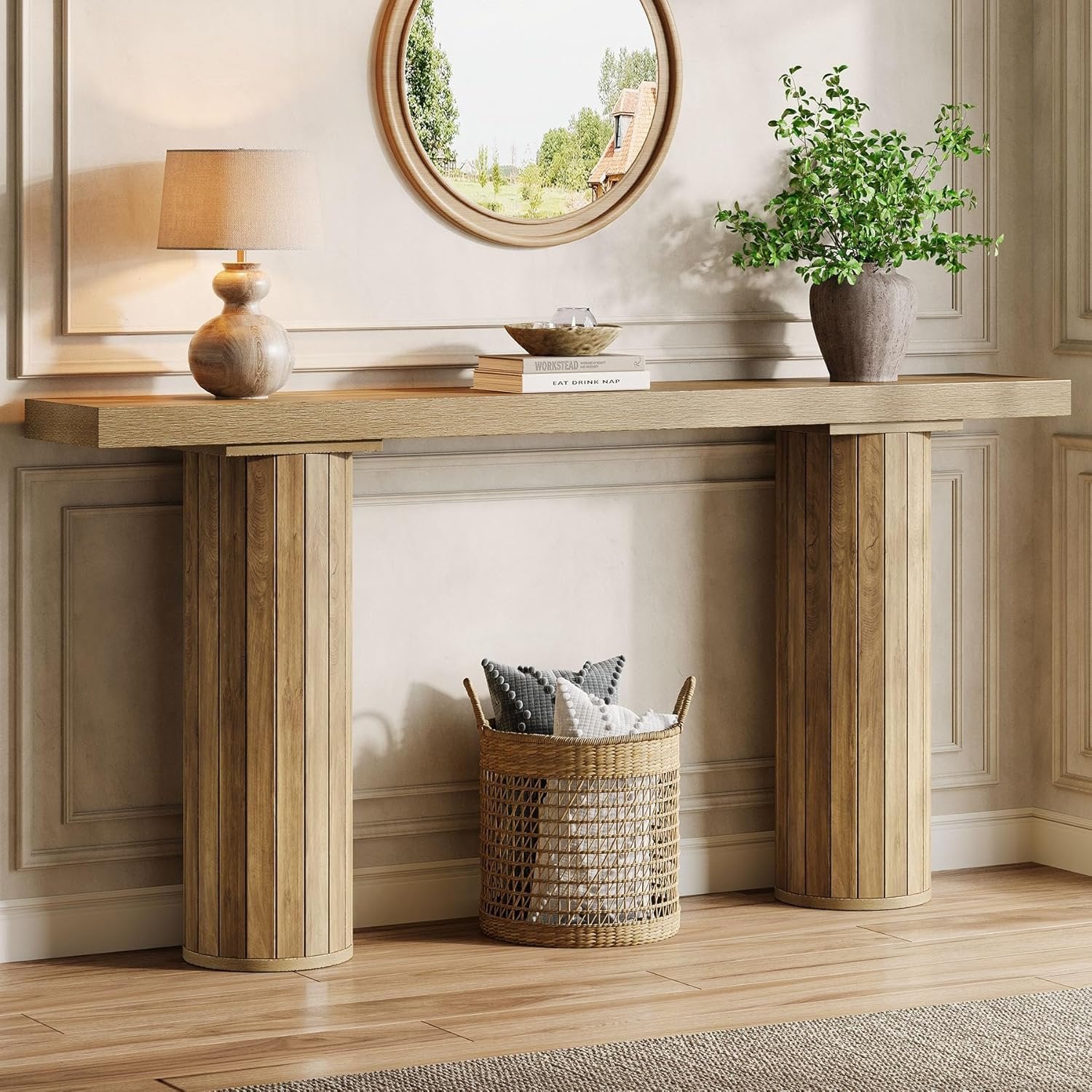 160cm Landhaus-Konsolentisch - Langlebiger Flur- & Sofatisch im Landhausstil
