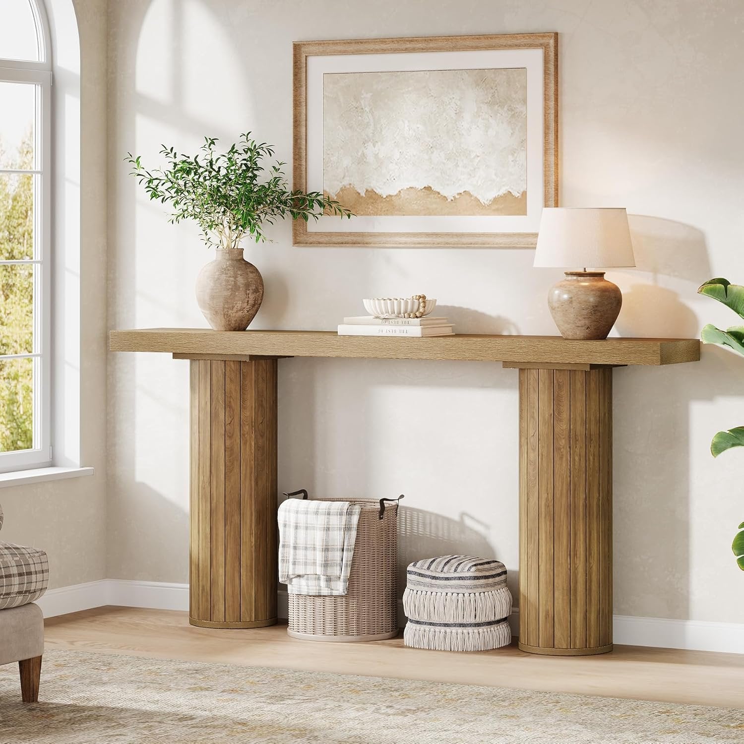 160cm Landhaus-Konsolentisch - Langlebiger Flur- & Sofatisch im Landhausstil