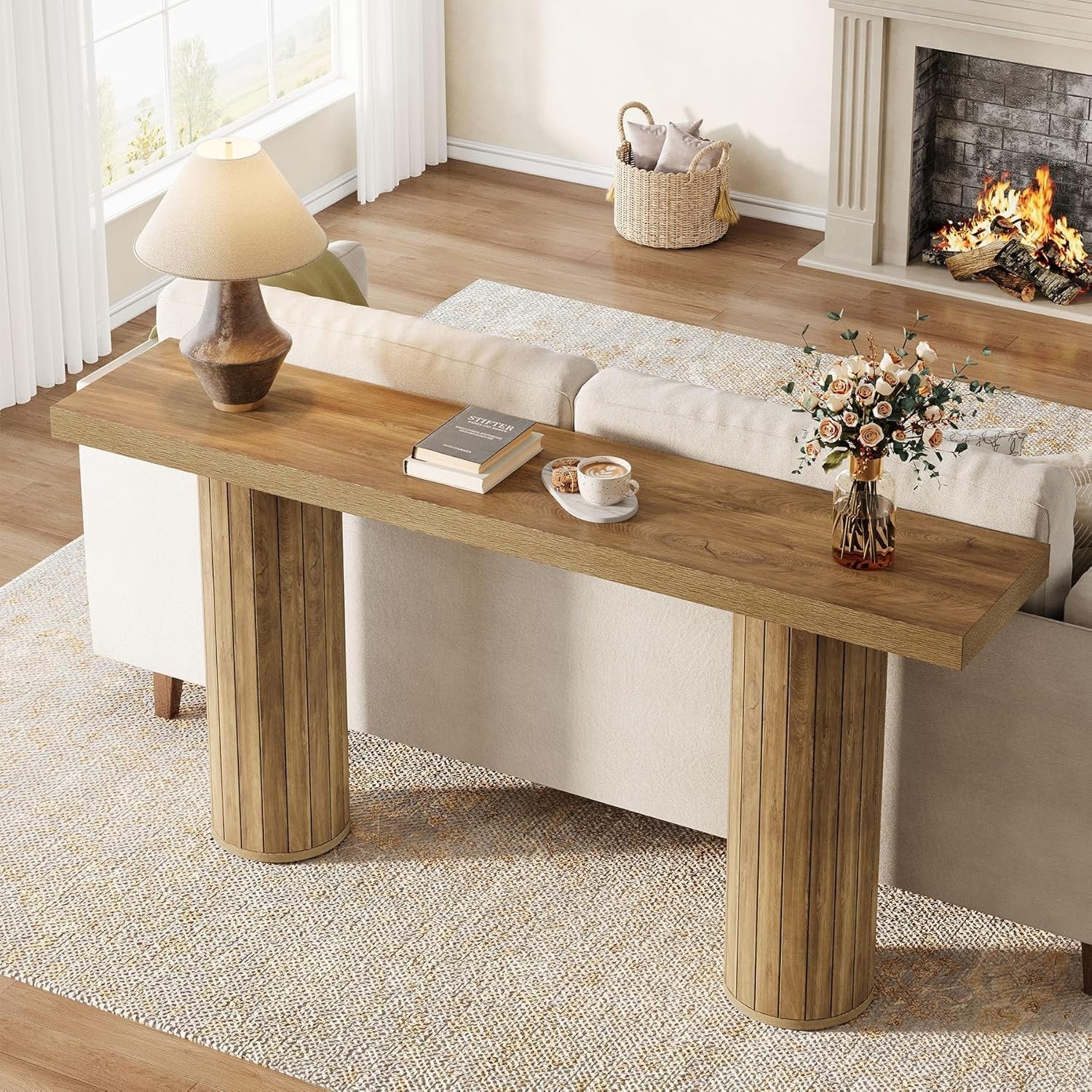 160cm Landhaus-Konsolentisch - Langlebiger Flur- & Sofatisch im Landhausstil