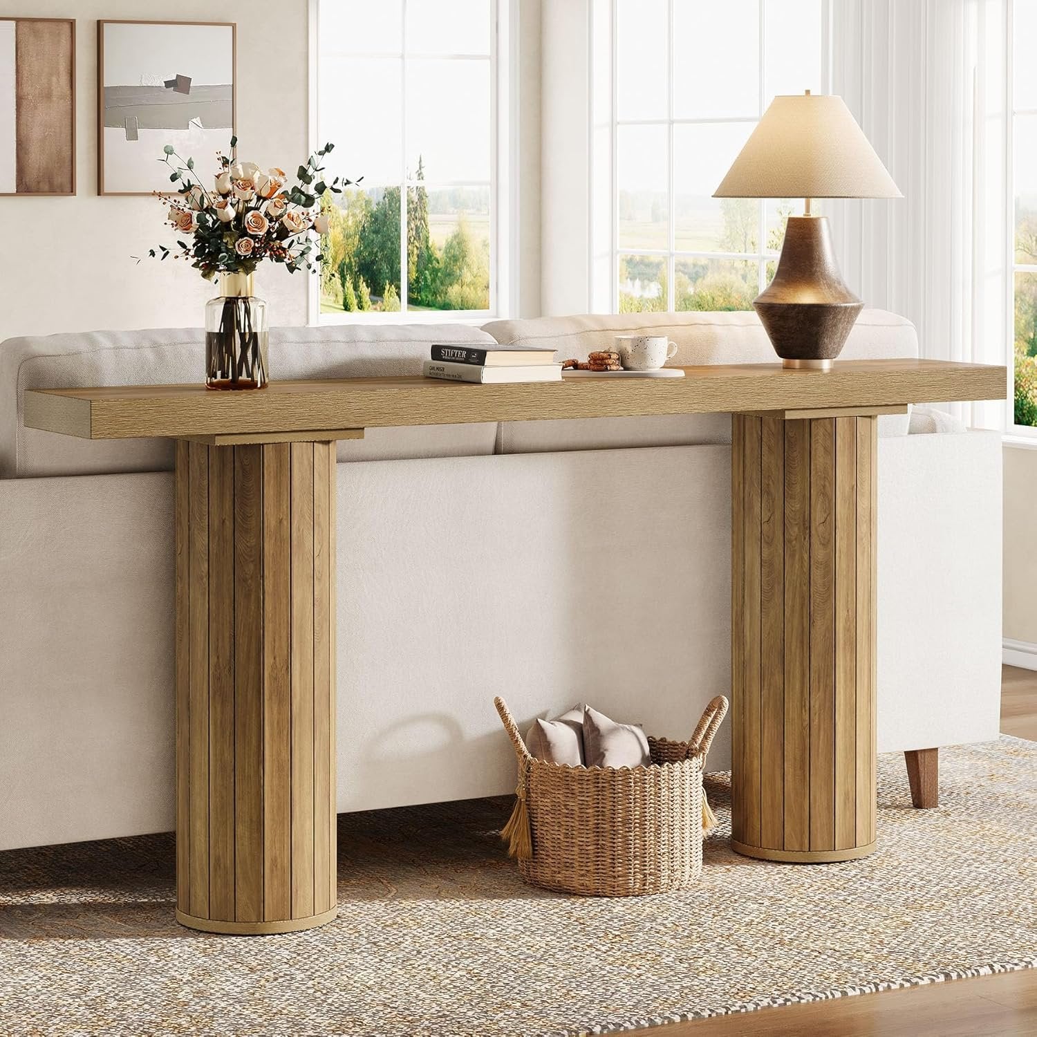160cm Landhaus-Konsolentisch - Langlebiger Flur- & Sofatisch im Landhausstil