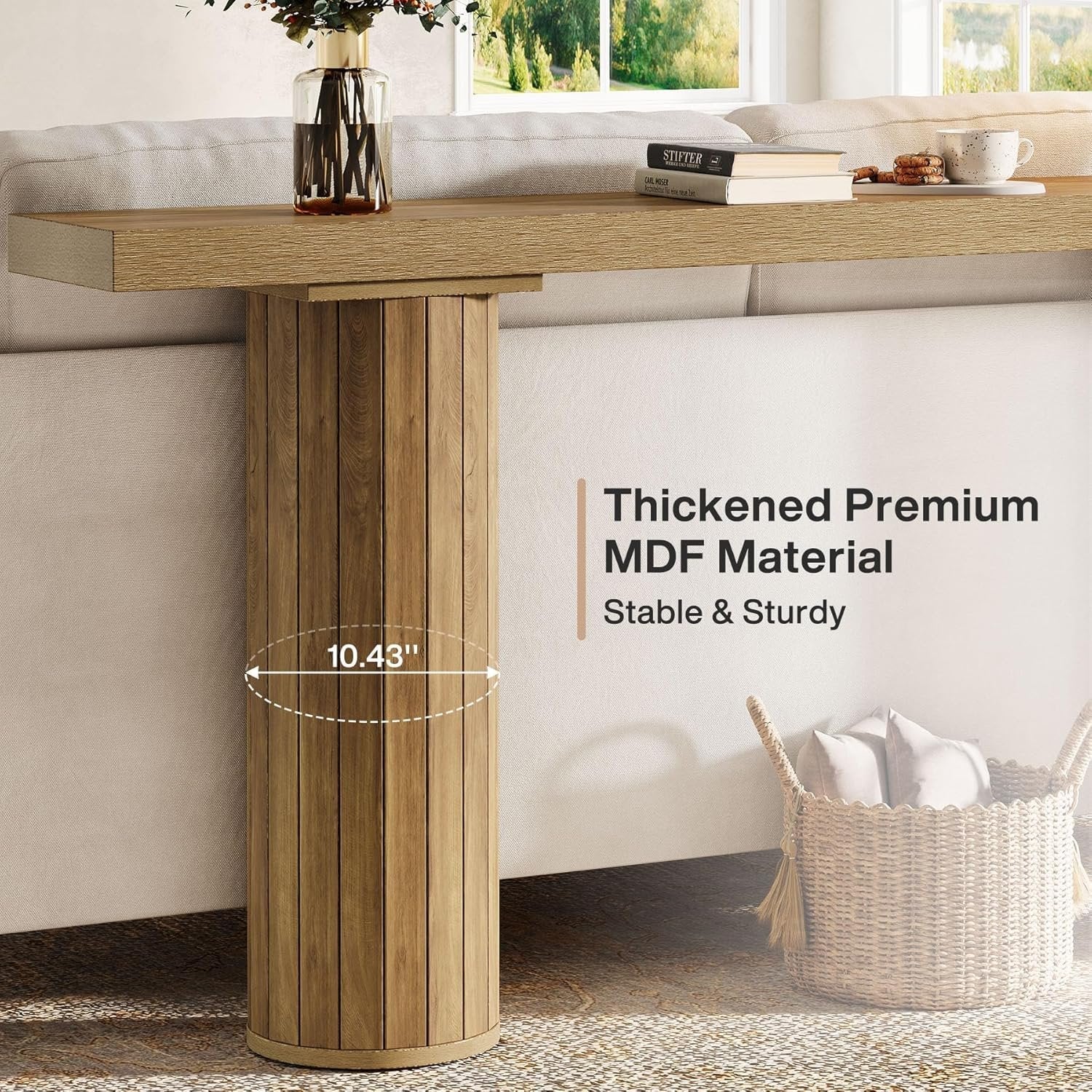 160cm Landhaus-Konsolentisch - Langlebiger Flur- & Sofatisch im Landhausstil