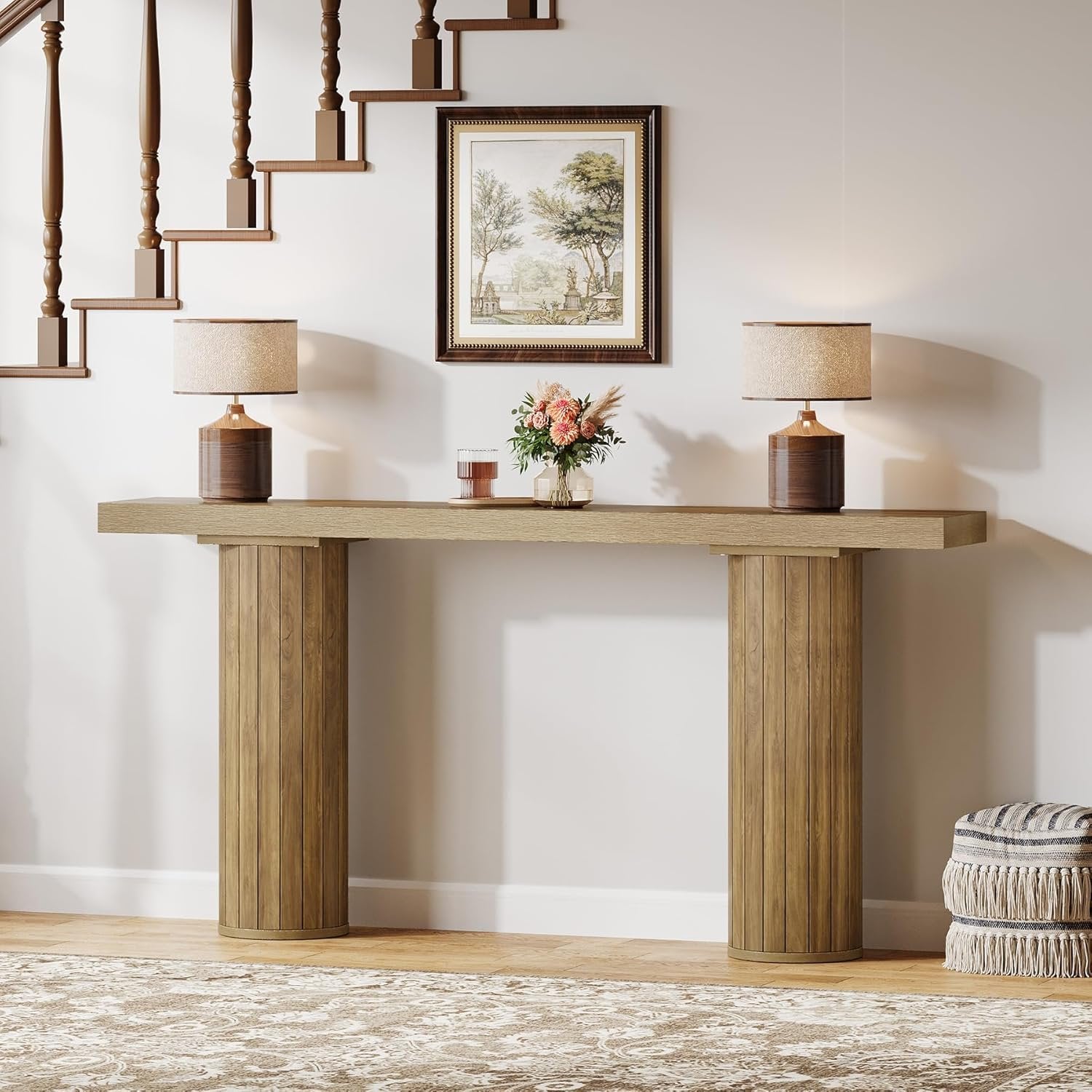 160cm Landhaus-Konsolentisch - Langlebiger Flur- & Sofatisch im Landhausstil