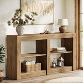90 cm Landhaus Konsolentisch, Eichenoptik Flurtisch für Diele und Wohnzimmer 3
