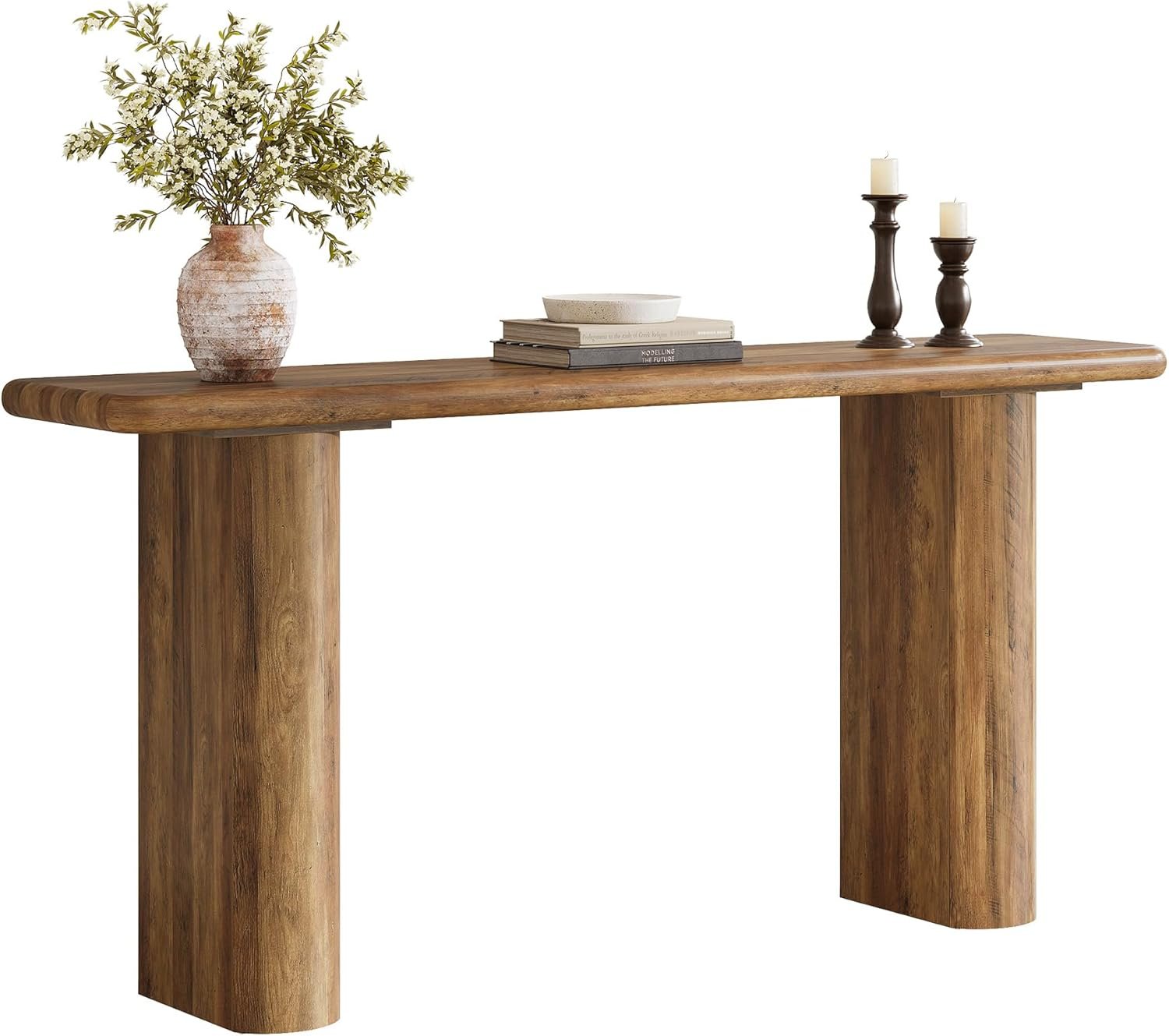 Tribesigns Konsolentisch 160 x 30 x 80 cm, Rechteckiger Eingangstisch aus Holz