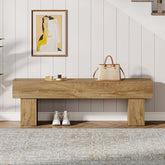 Flurbank 160 cm, rustikale Bauernhaus-Schuhbank aus Holz für Flur, Wohnzimmer und Bettende 3