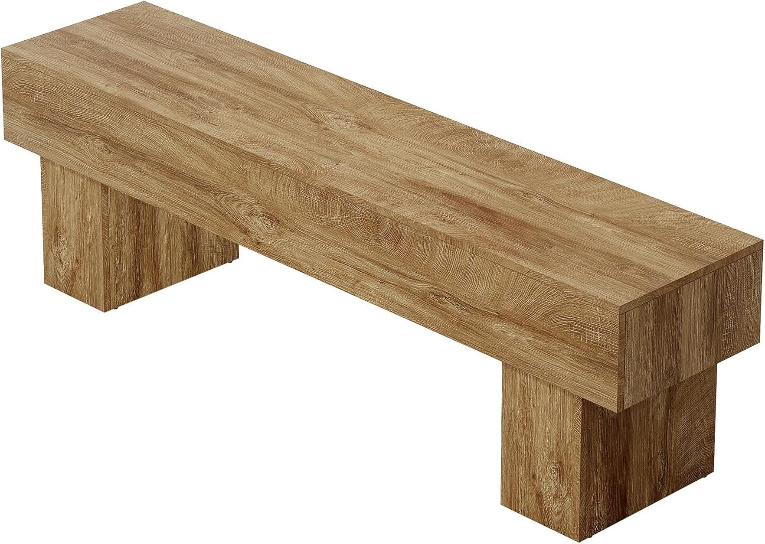 Flurbank 160 cm, rustikale Bauernhaus-Schuhbank aus Holz für Flur, Wohnzimmer und Bettende